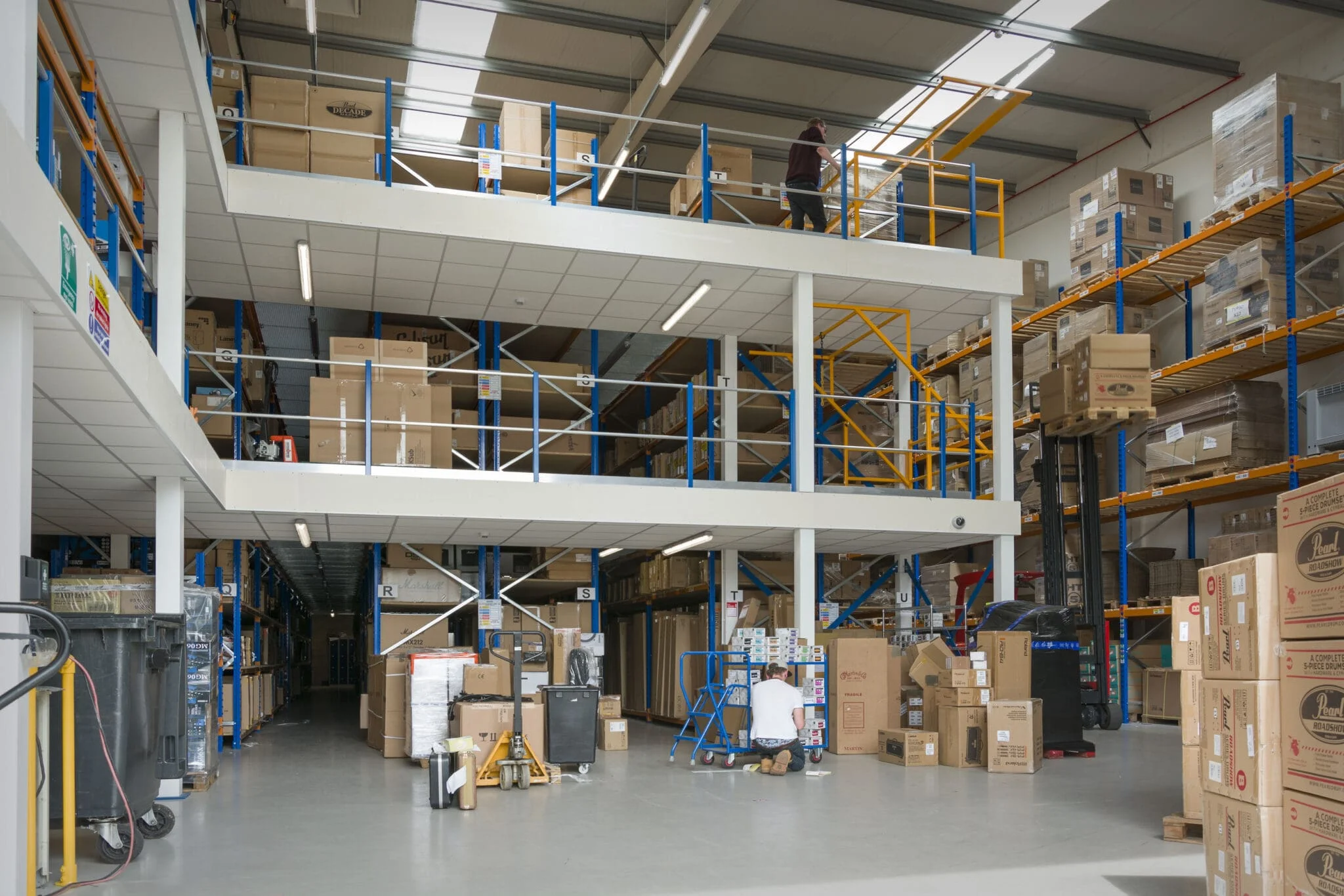 solving storage issues with a mezzanine floor